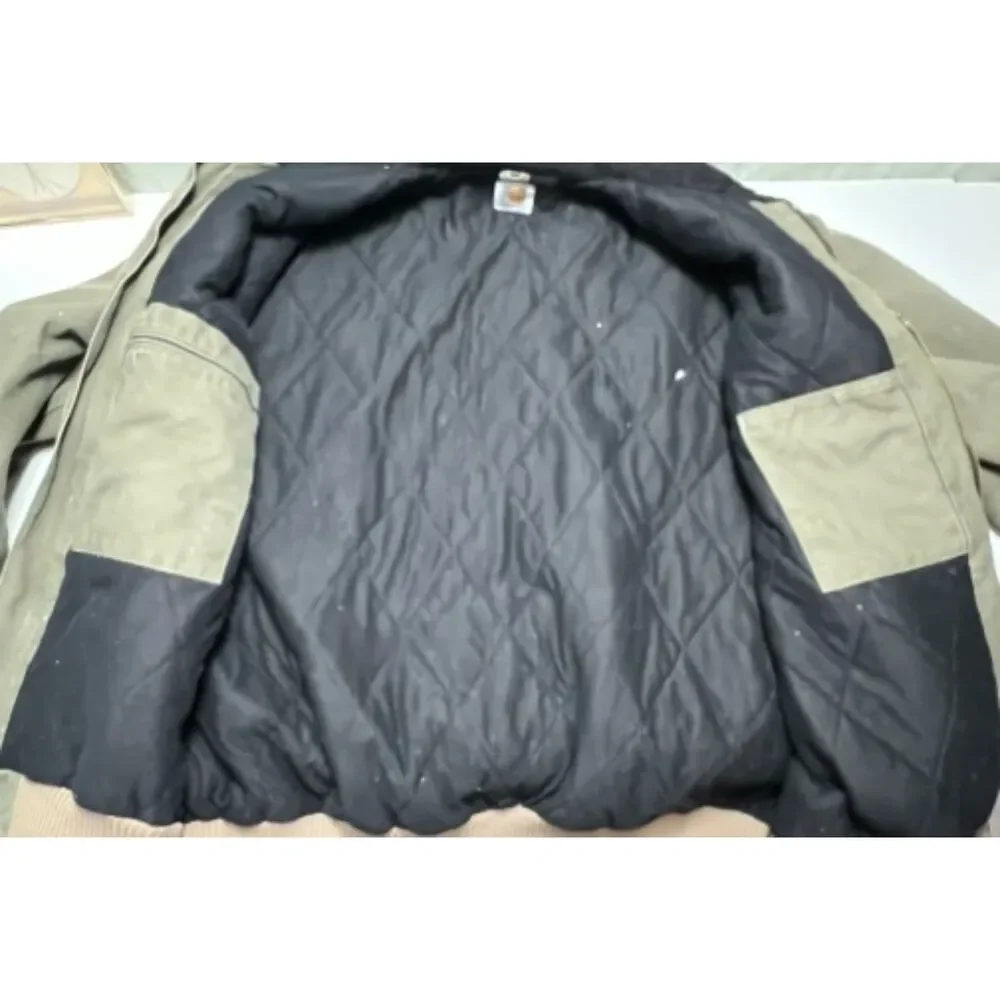 Vintage Carhartt Santa Fe jacket in faded olive green. Size XXL.